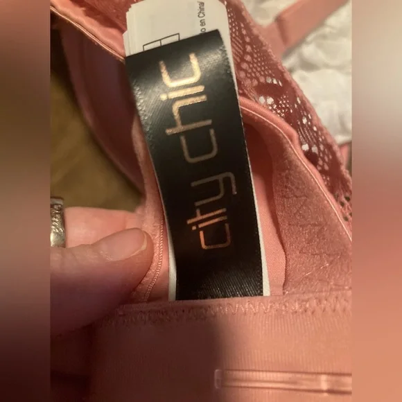 City Chic brand, new with tags, rose pink color, size 42C, cute and comfy - Picture 4 of 6